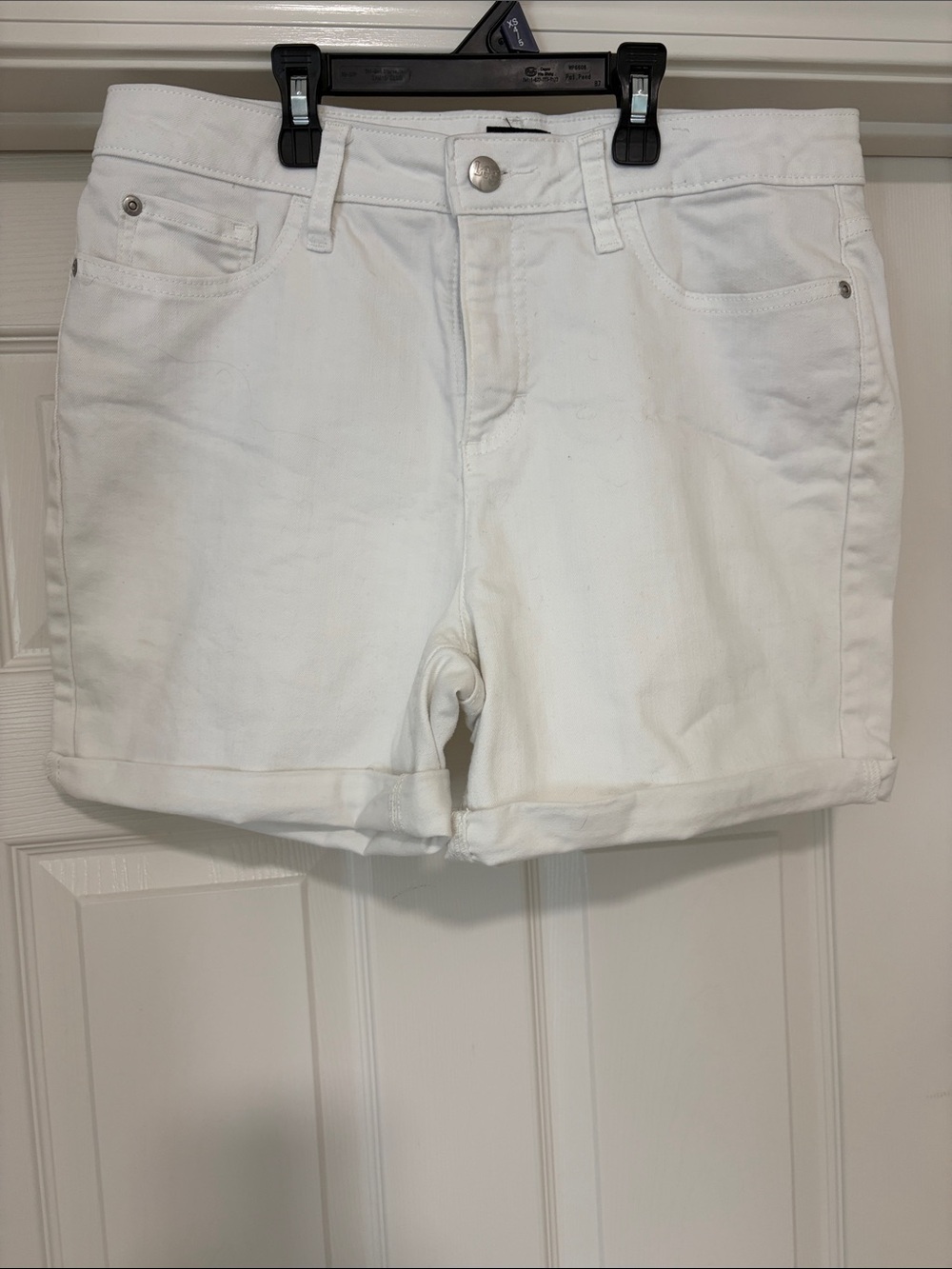 Lee White Women's Denim Roll-Hem Shorts